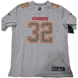 NWT Nike On Field Kansas City Chiefs Tyrann Mathieu Men's Large Gray Jersey